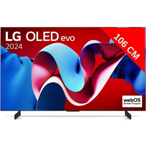 LG - TV OLED 4K 106 cm OLED42C4 evo LG  - TV OLED LG TV, Home Cinéma