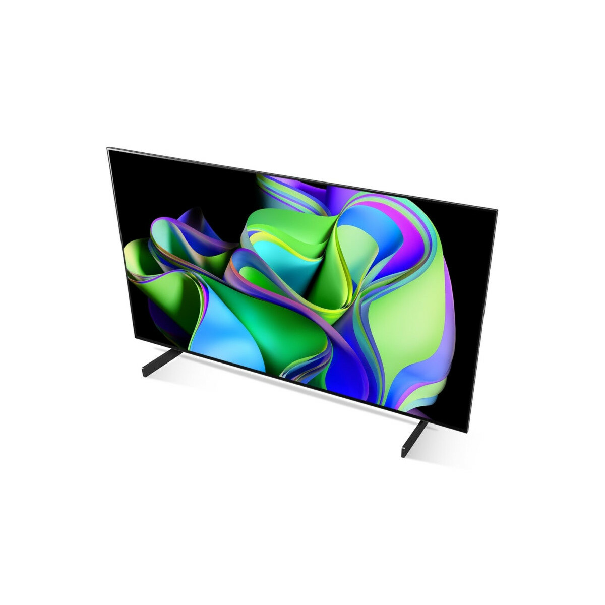 TV 50'' à 55'' TV OLED 4K 55" 139 cm - OLED55C3 evo C3 - 2023 + Montage TV Mural mouvement intégral - Noir
