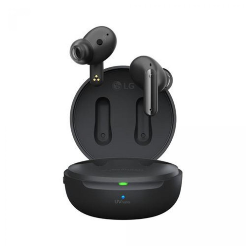 LG - Ecouteurs à réduction de bruit sans fil Bluetooth LG Tone Free FP9 True Wireless Noir - Casque audio Reconditionné