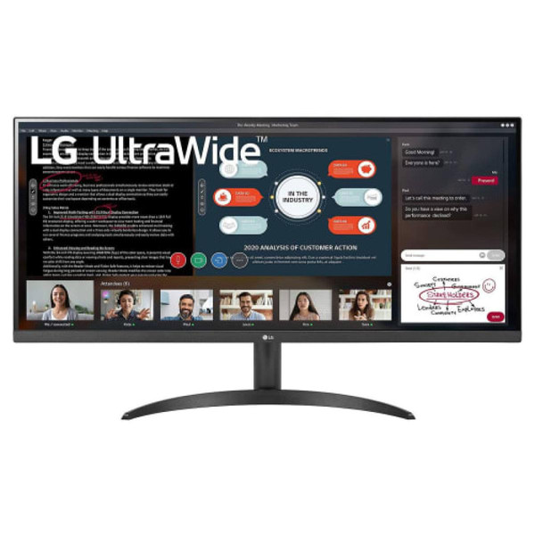 Moniteur PC LG UltraWide 34WP500-B Ecran PC 34" LED UWFHD 75Hz AMD FreeSync HDMI Écouteurs Jeux Bureau Noir