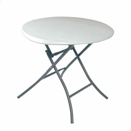 Lifetime - Table d'appoint Lifetime Blanc 83,5 x 73,5 x 83,5 cm Acier Plastique Lifetime  - Table et Chaises de jardin plastique Mobilier de jardin