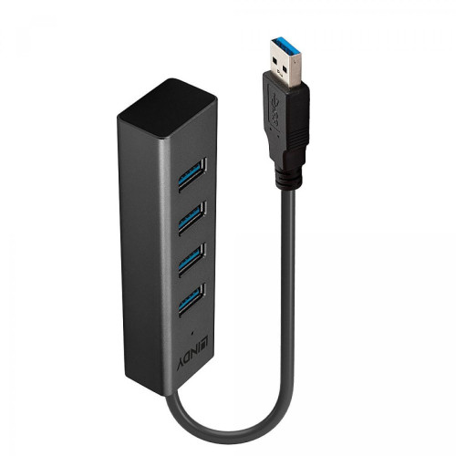 Lindy - Hub USB 3.0 4 ports - Câble antenne