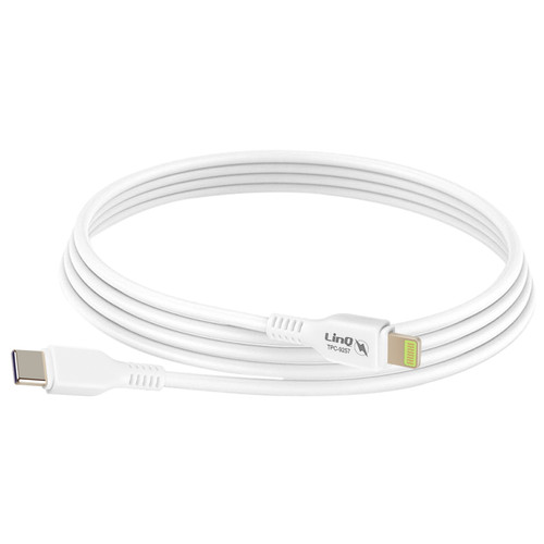 Linq - LinQ Câble USB C vers Lightning Charge Rapide 3A Power Delivery 1m Blanc Linq  - Câble Lightning