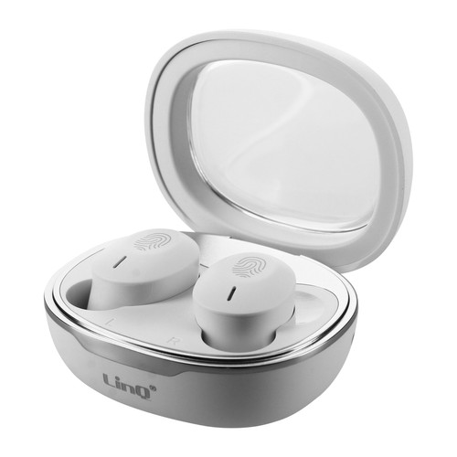Linq - Écouteurs intra-auriculaires Sans fil Autonomie 8H Boiter de Charge LinQ blanc Linq  - Ecouteurs intra-auriculaires
