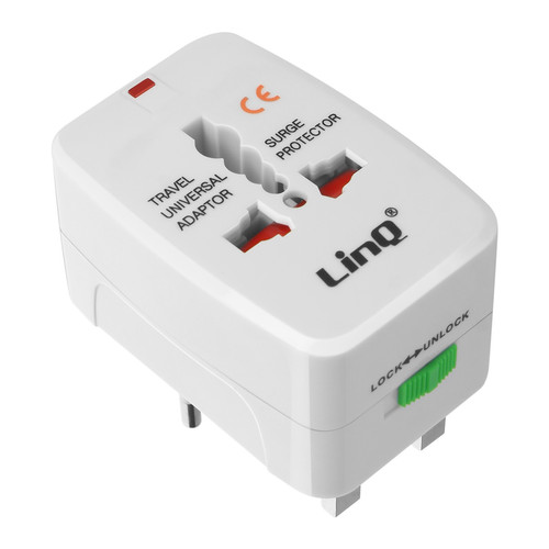 Linq - Adaptateur Secteur Universel de Voyage UK / EU / US Compact Durable LinQ Blanc Linq  - Linq