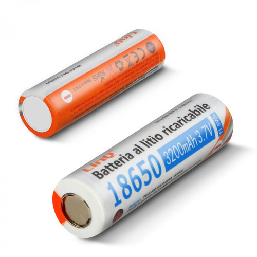 Batterie téléphone Linq 2 Piles 18650 Lithium 3200mAh 3.7V Rechargeable Tête Plate 3200JT LinQ