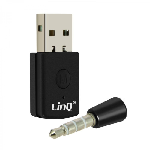 Linq - Adaptateur Bluetooth 4.0 PS4 Transmetteur / Récepteur USB Microphone LinQ - Noir Linq  - Câble et Connectique Linq