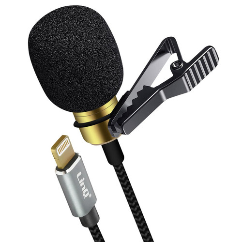 Linq - Micro Cravate Filaire Lightning, 3m LinQ - Microphone