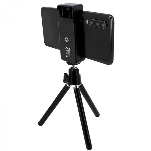 Trépied et fixation photo vidéo Linq Mini Trépied Rotatif 360° Smartphone Largeur 51 à 85mm HD-3053 LinQ Noir