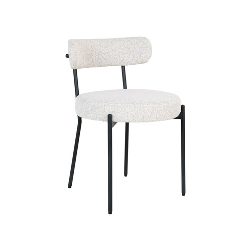 Lisa Design - Ivanec - lot de deux chaises - en tissu bouclette Lisa Design  - Chaises Design