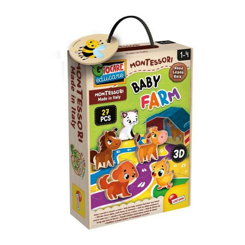 Lisciani Giochi - Baby Farm - jeu d'apprentissage en bois - basé sur la méthode Montessori - LISCIANI Lisciani Giochi  - Jeux de société Lisciani Giochi