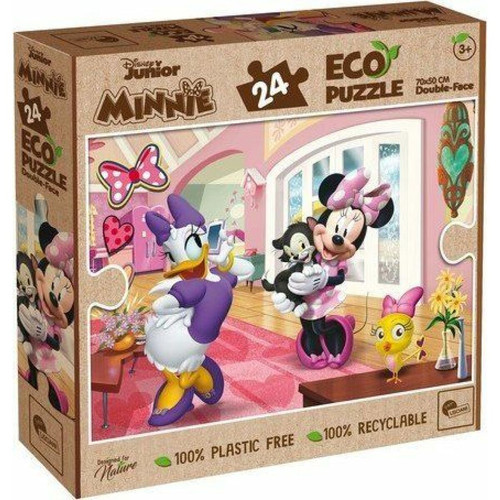 Lisciani - Liscianigiochi- Disney Eco Puzzle DF Minnie 24, 91812, Non Applicable Lisciani  - Puzzles Enfants
