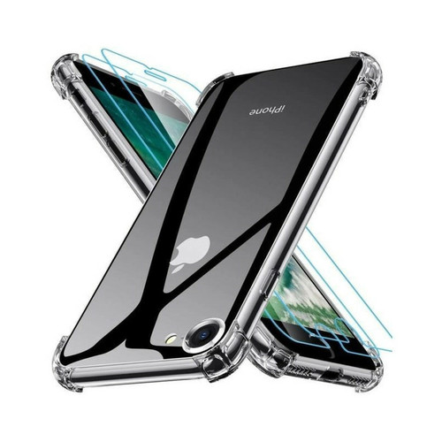 Little Boutik - Coque Silicone Angles Renforces + Vitre Protection Ecran Pour Apple iPhone SE 2020 Little Boutik® Little Boutik  - Vitre iphone