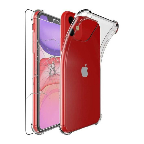 Little Boutik - Coque Silicone Angles Renforces + Vitre Protection Ecran Pour Apple iPhone 11 Little Boutik® Little Boutik  - Vitre iphone
