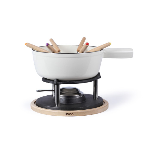 Livoo - Service à fondue 6 fourchettes blanc - men390 - LIVOO Livoo  - Appareil à fondue Livoo