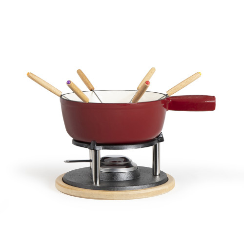 Livoo - Service à fondue 6 fourchettes rouge - men390rc - LIVOO - Electroménager Livoo