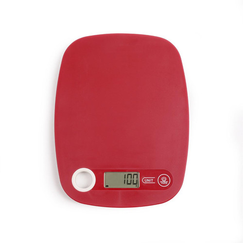 Livoo - Balance de cuisine électronique rouge DOM351RC - Capacité 5 kg - ml ou g - Livoo