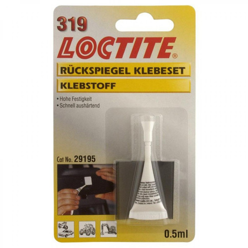 Loctite - Colle de rétroviseur intérieur Loctite 319 0,5ml et 1 gaze - Colle & adhésif