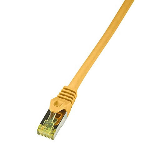 Logilink - Câble de raccordement réseau LogiLink CQ5037S CQ5037S RJ45 CAT 6A S/FTP 1 m jaune ignifuge, sans halogène, avec cliquet dencastrement 1 pc(s) Logilink  - Marchand Zoomici