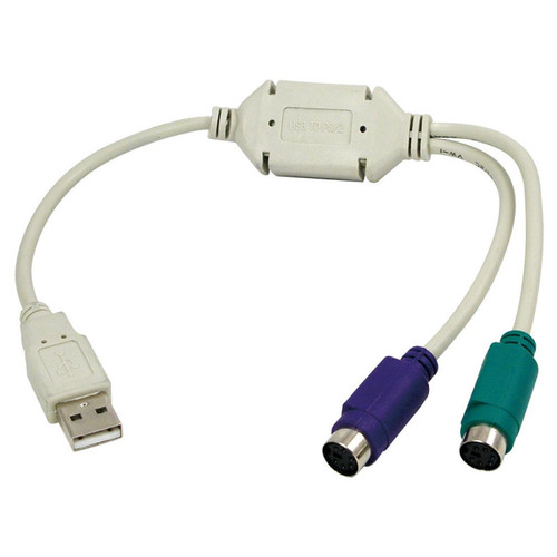 Logilink - LogiLink Câble adaptateur USB-2 x PS/2, longueur: 0,20 m () Logilink  - Hub USB et Lecteur de cartes