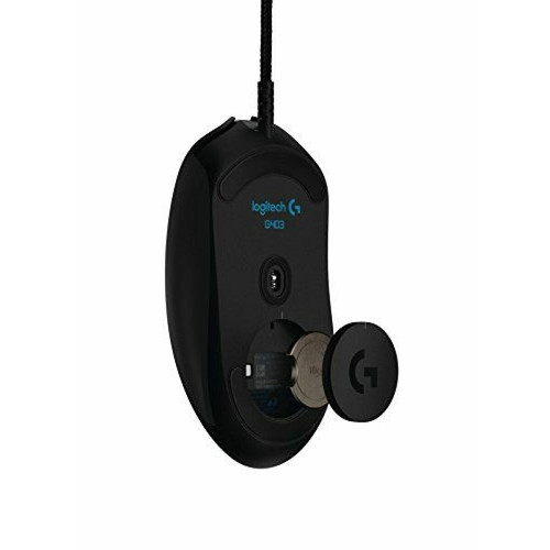 Logitech - Logitech G403 Prodigy sans fil RGB Optical Gaming Mouse 12 000 dpi, 6 boutons programmables/USB/filaire/sans fil – Noir Connecté noir Logitech - Logitech