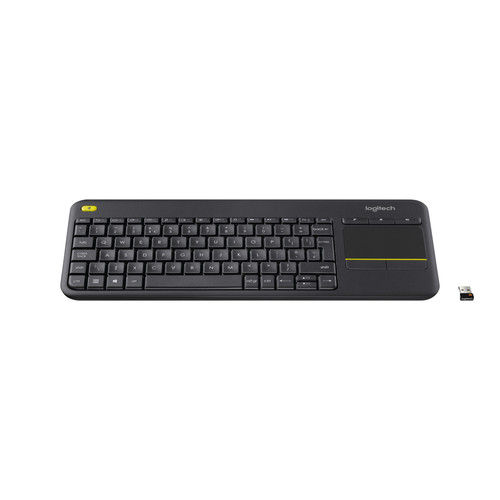 Logitech - Logitech Wireless Touch Keyboard K400 Plus clavier RF sans fil QWERTY Italien Noir Logitech  - Clavier souris sans fil logitech