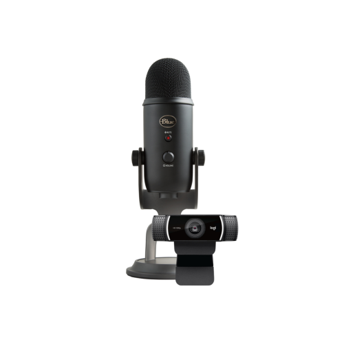 Logitech - Microphone Blue Yeti USB + Webcam C922 Pro HD pour PC, Mac Logitech  - Logitech
