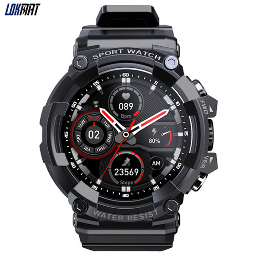LOKMAT - Lokmat Attack 3 Smart Sports Watch 1.28 -in TFT TFT Full Touch Screen Bluetooth Call ECG Monitor multiple Mode Sports Musique Bluetooth / Assistance photo à distance Android / iOS Black LOKMAT  - Montre connectée