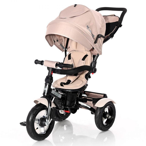 Lorelli - Tricycle évolutif bébé / enfant NEO  Roues gonflables Lorelli beige - Jouets 1er âge