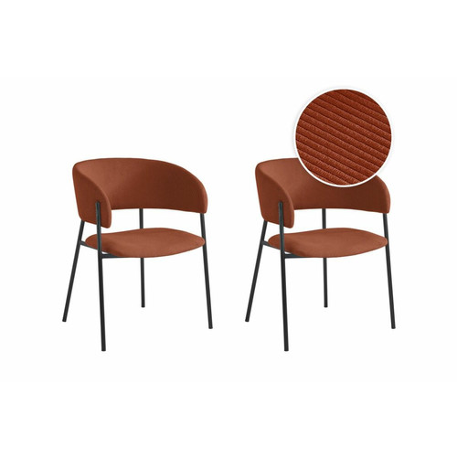 Loungitude - Lot de 2 chaises BOLD en velours Loungitude - Salon, salle à manger