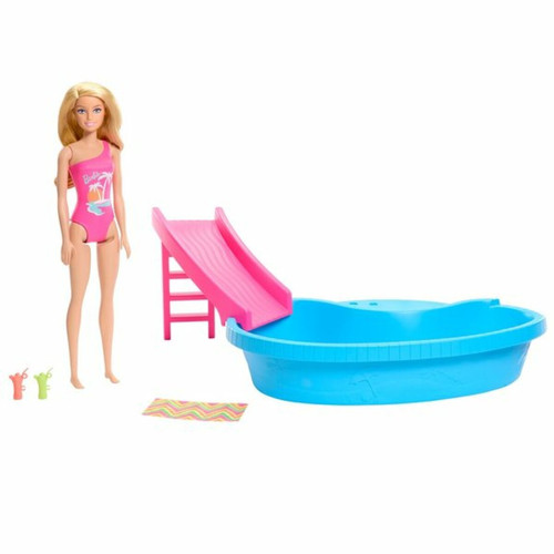 Poupées mannequins Ludendo Coffret Barbie et sa piscine