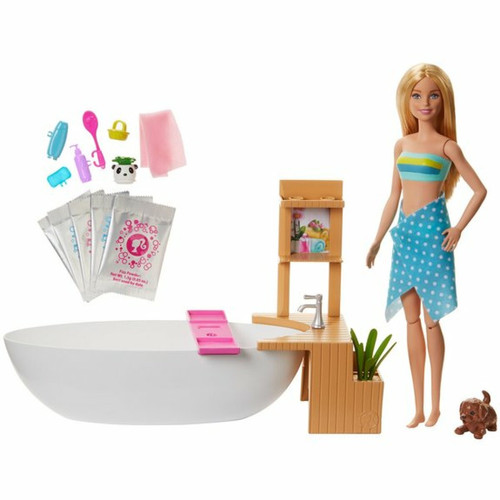 Ludendo - Barbie - Coffret Barbie Bain Coloré Ludendo  - Poupee bain