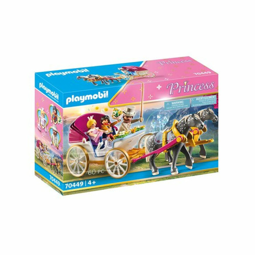 Playmobil - Princess - Calèche et couple royal Playmobil  - Caleche