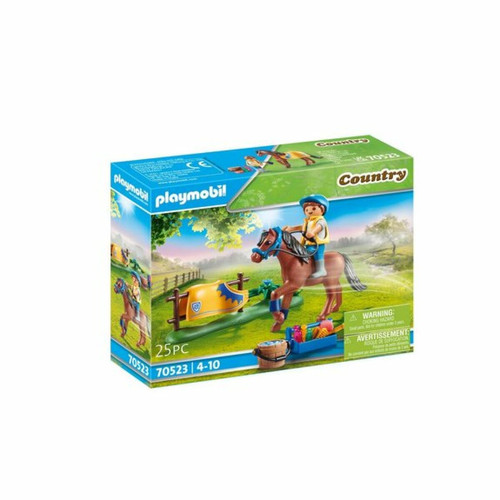 Playmobil - Country Cavalier avec poney brun Playmobil  - Playmobil Country Playmobil
