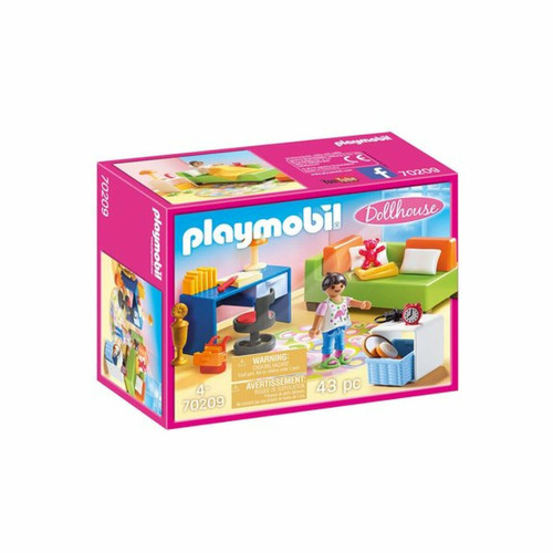 Playmobil - Dollhouse - Chambre d'enfant avec canapé-lit Playmobil  - Playmobil chambre