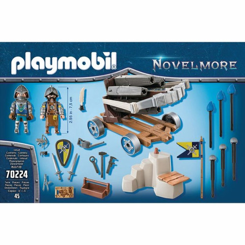 Ludendo Chevaliers Novelmore et baliste Playmobil Novelmore 70224