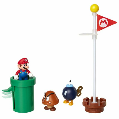 Films et séries Ludendo Coffret 5 Figurines Super Mario - Plaine du grand chêne