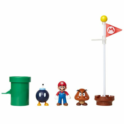 Ludendo Coffret 5 Figurines Super Mario - Plaine du grand chêne