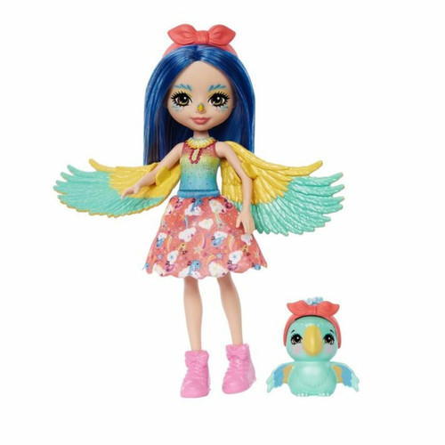 Ludendo - Enchantimals - Prita perruche et Flutter - Mini-poupée Ludendo  - Mini-poupées