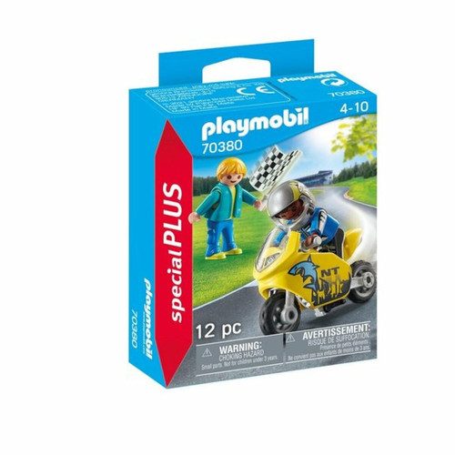 Playmobil - Special Plus Enfants et moto Playmobil  - Playmobil moto