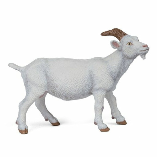 Ludendo - Figurine Chèvre blanche Ludendo  - Animaux de la Ferme Animaux