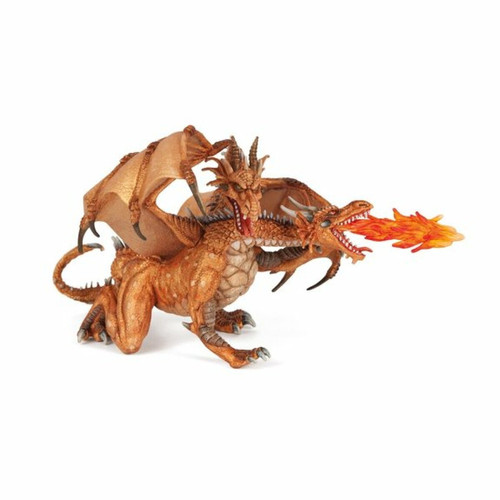 Ludendo - Figurine Dragon 2 têtes Or Ludendo  - Voitures