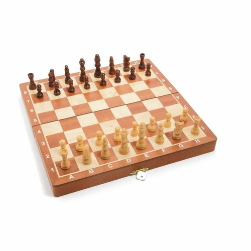 Ludendo - France Cartes : Coffret d'échecs en Acajou Ludendo  - Jeux de société