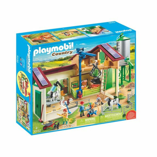 Ludendo - Grande ferme avec silo et animaux Playmobil Country 70132 - Animaux