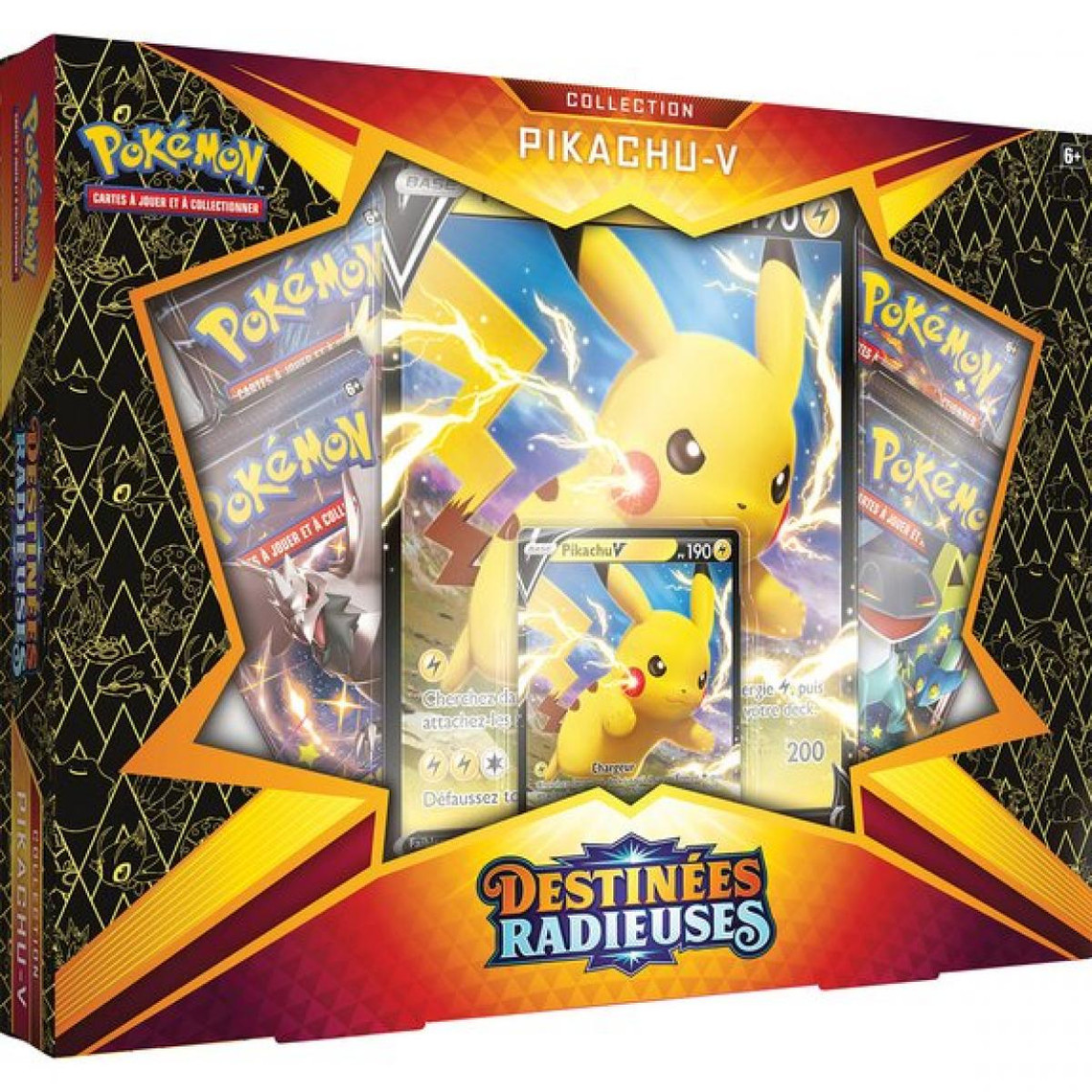Carte à collectionner Ludendo Coffret Pikachu-V- Destinée Radieuses Pokémon EB04.5