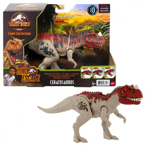 Ludendo - Jurassic World - Ceratosaurus Attaque Sonore - Figurine Dinosaure Ludendo  - Bonnes affaires Dinosaures
