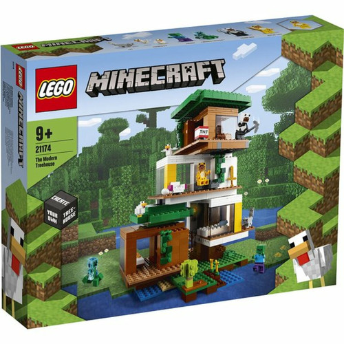 Briques et blocs Ludendo La cabane moderne dans l'arbre LEGO Minecraft 21174
