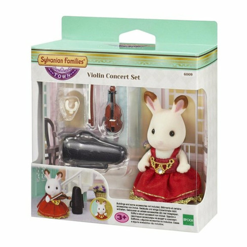 Ludendo - La fille lapin chocolat violoniste Sylvanian Families Ludendo  - Mini-poupées