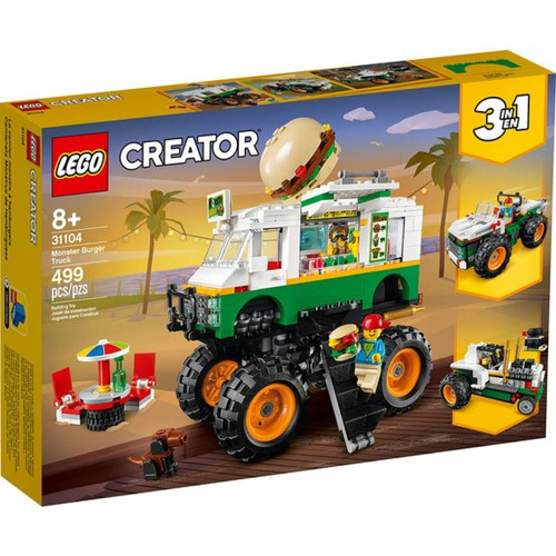 Briques et blocs Ludendo Le Monster Truck à hamburgers LEGO Creator 31104