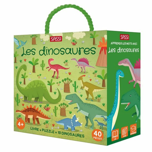 Ludendo - Les dinosaures - Livre + Puzzle 40 pièces Ludendo  - Ludendo